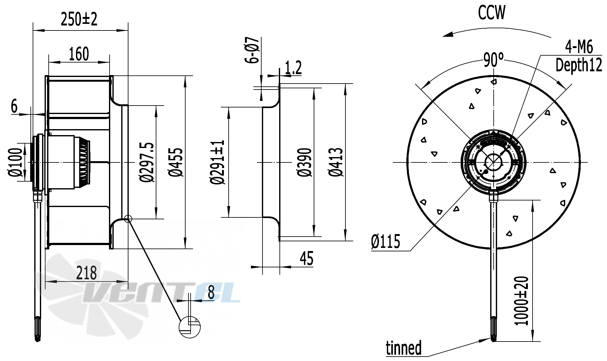 Weiguang WEIGUANG LXFB4D450-160-M137-70-AB01 - описание, технические характеристики, графики