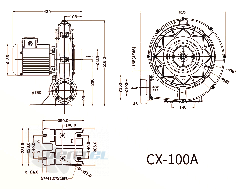 Manvac MANVAC CX-100A - описание, технические характеристики, графики