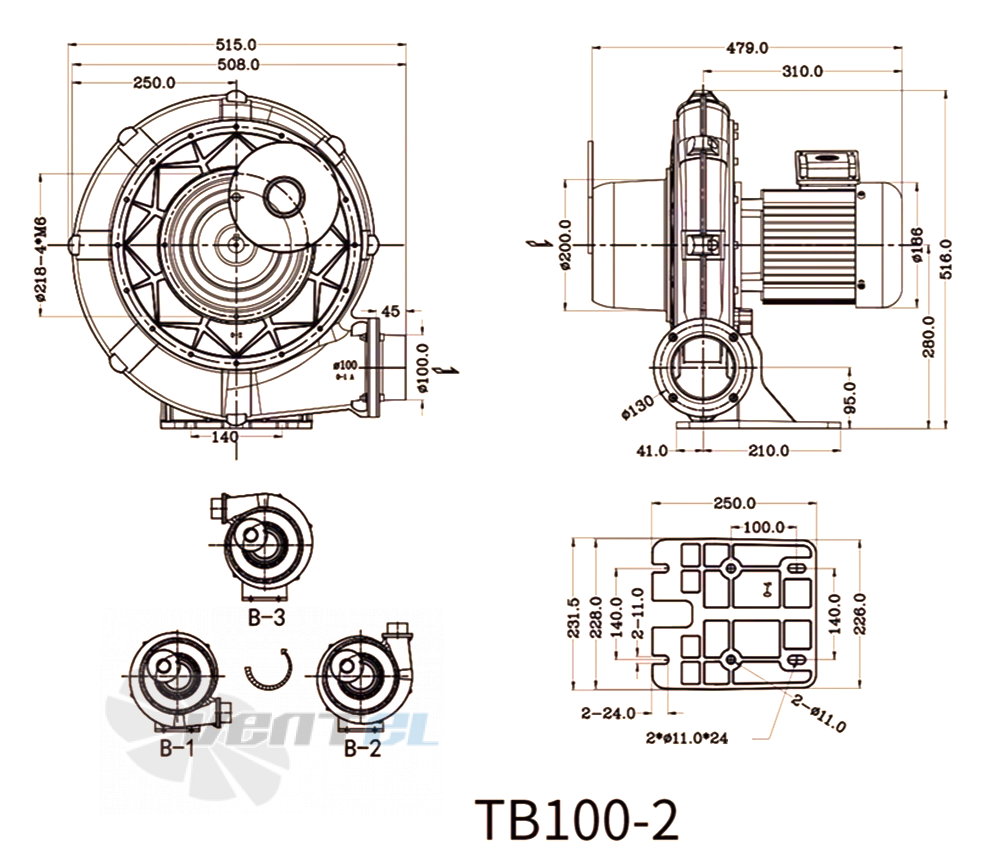 Manvac MANVAC TB100-2 - описание, технические характеристики, графики