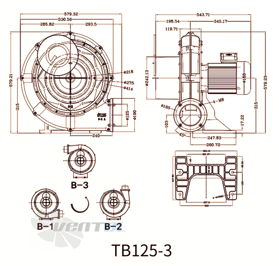 Manvac MANVAC TB125-3 - описание, технические характеристики, графики