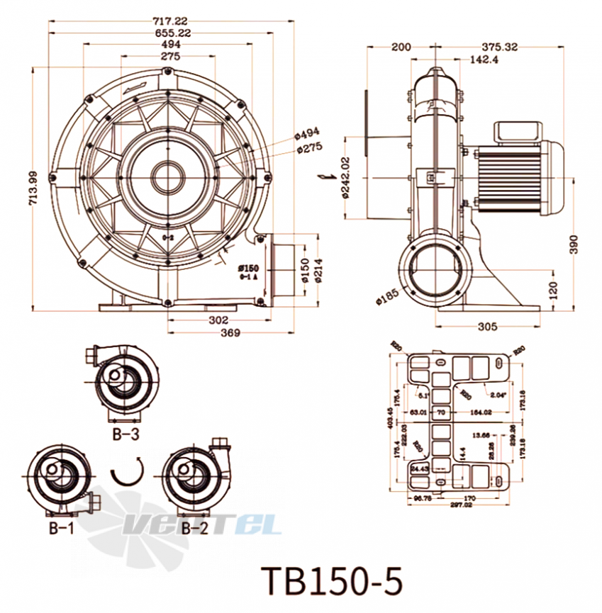 Manvac MANVAC TB150-5 - описание, технические характеристики, графики