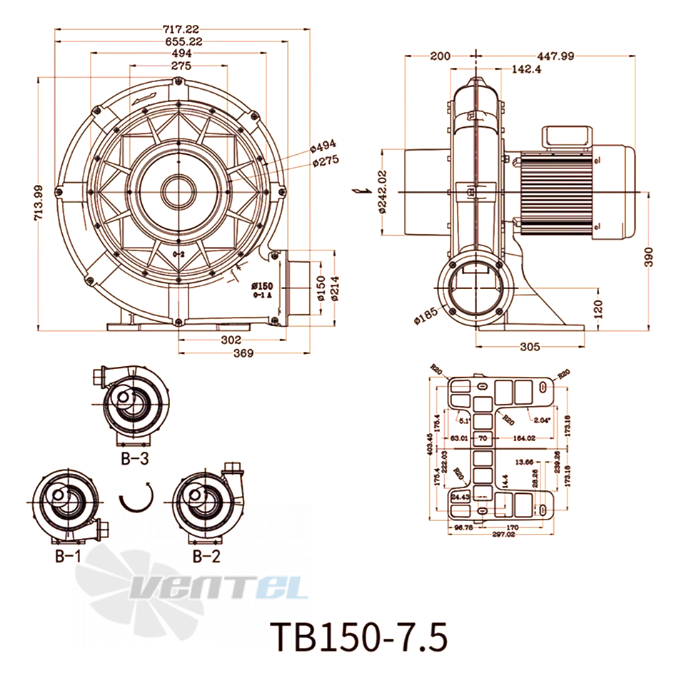 Manvac MANVAC TB150-7.5 - описание, технические характеристики, графики