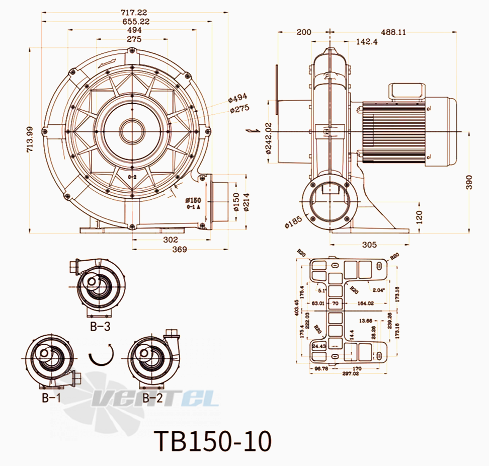 Manvac MANVAC TB150L-10 - описание, технические характеристики, графики