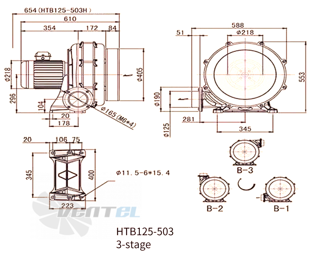 Manvac MANVAC HTB125-503 - описание, технические характеристики, графики