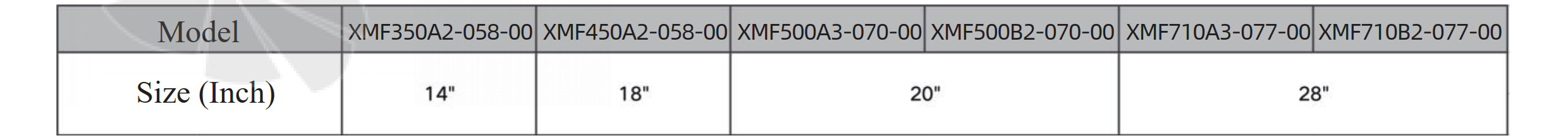 Krubo KRUBO XMF350A2-058-00 - описание, технические характеристики, графики