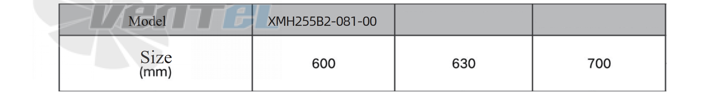 Krubo KRUBO XMH255B2-081-00 11 КВТ - описание, технические характеристики, графики