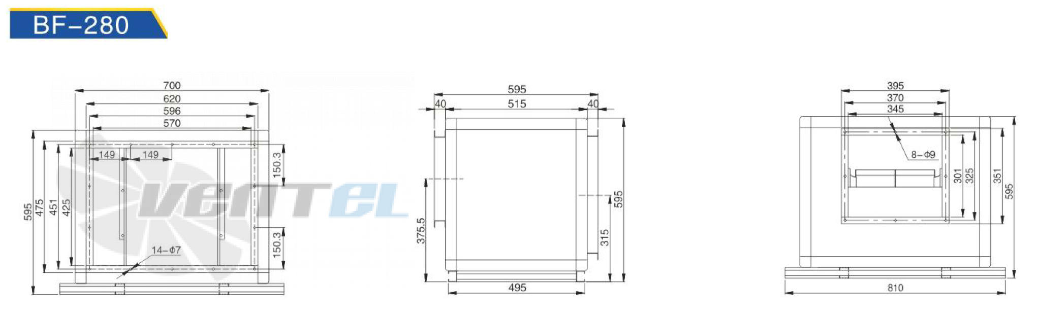 Hangda HANGDA BF4E-280M - описание, технические характеристики, графики