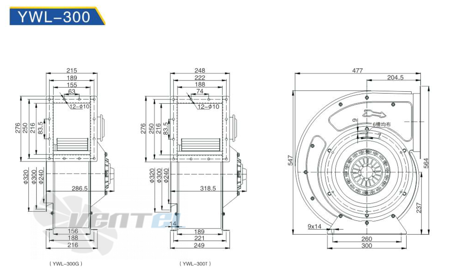 Hangda HANGDA YWL4E-300T - описание, технические характеристики, графики