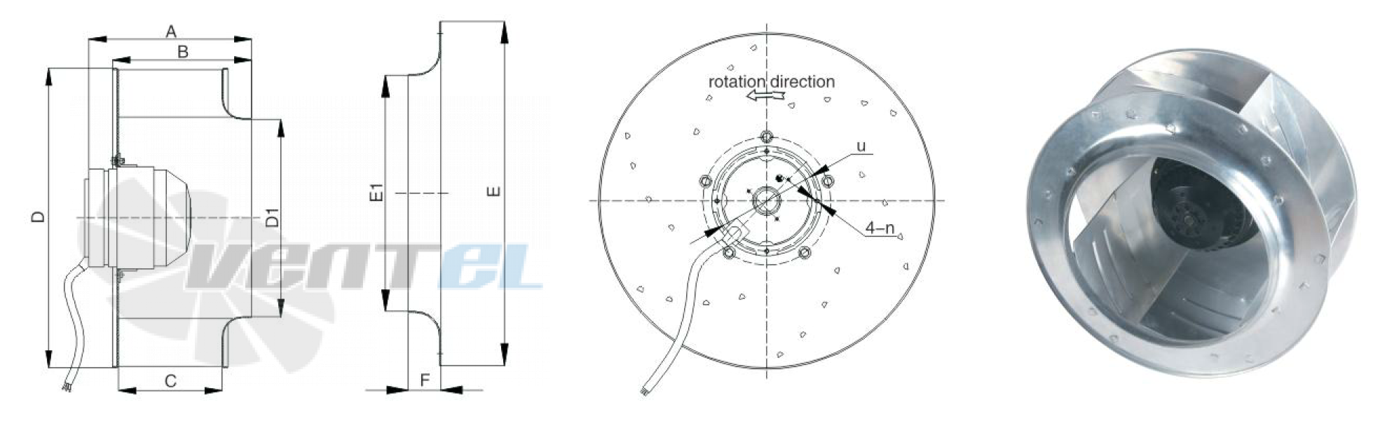 Hangda HANGDA YWL4E-280-80-HW-F - описание, технические характеристики, графики