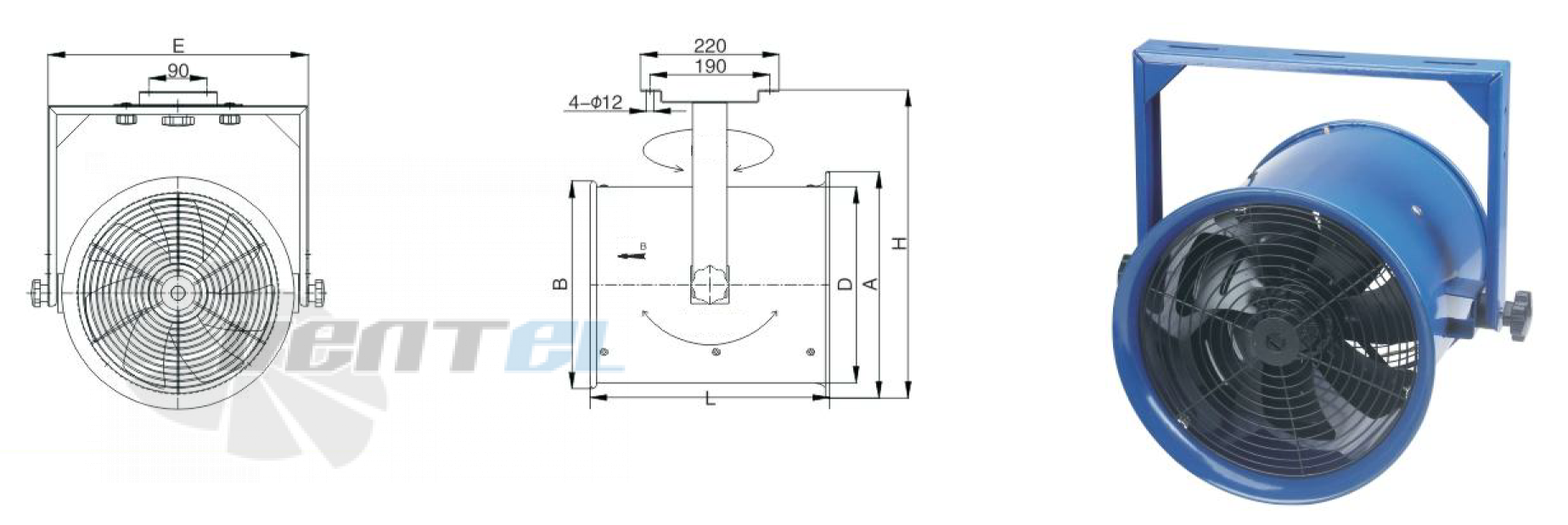 Hangda HANGDA YWF4E-400-HOISTING - описание, технические характеристики, графики