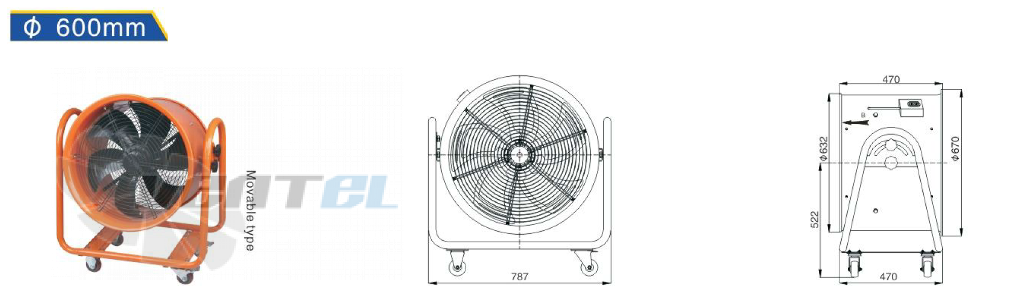 Hangda HANGDA YWF4E-600-PORTABLE - описание, технические характеристики, графики