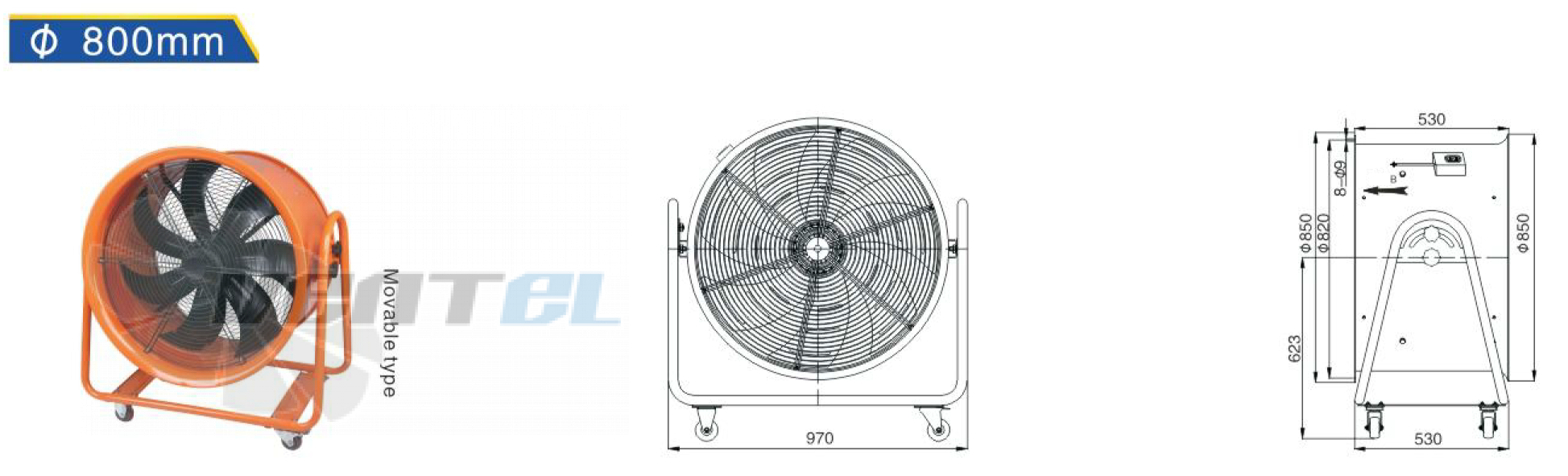 Hangda HANGDA YWF4D-800-PORTABLE - описание, технические характеристики, графики