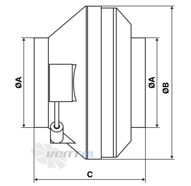 ВентЭл ВЕНТЭЛ LFT(K) 100BK-220 - описание, технические характеристики, графики