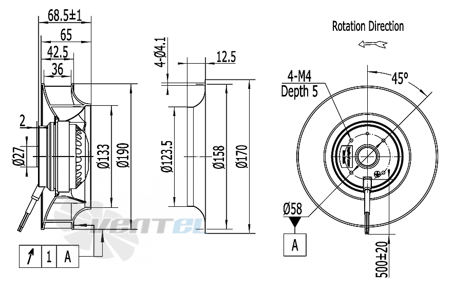 Weiguang WEIGUANG LXFB2E190-36-P92-15-BB01 - описание, технические характеристики, графики