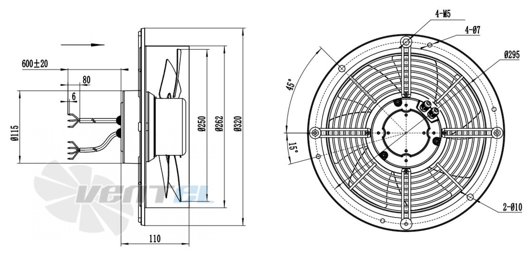 Weiguang WEIGUANG EC092/25E3G01-AB250/35S1-01-R - описание, технические характеристики, графики