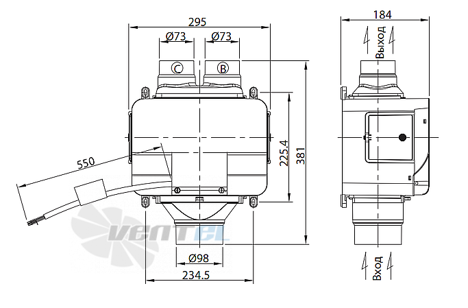 Fanzic FANZIC TFV-175X-2(H,B) - описание, технические характеристики, графики