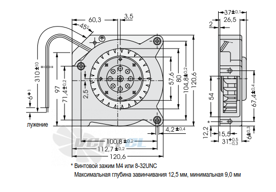 Ebmpapst RL90-18-50 - описание, технические характеристики, графики