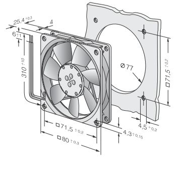 Ebmpapst 8412NH-217 - описание, технические характеристики, графики