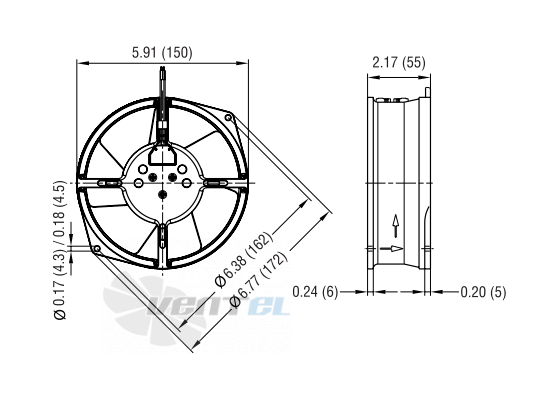 Ebmpapst W2S130-AA25-01 - описание, технические характеристики, графики