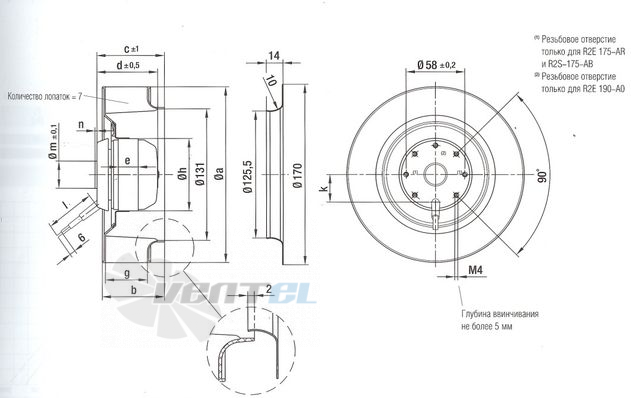 Ebmpapst R2S175-AB56-01 - описание, технические характеристики, графики