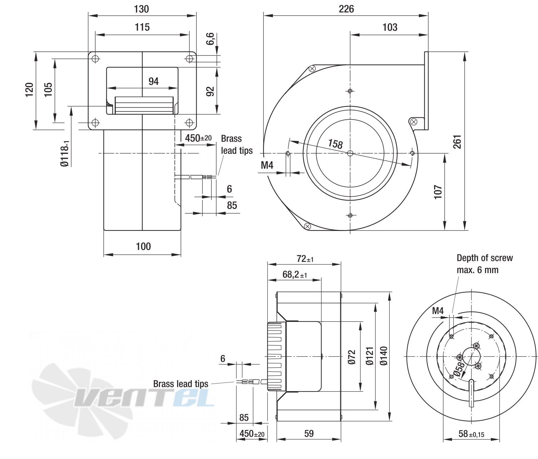 Ebmpapst G1G140-AV17-02 - описание, технические характеристики, графики