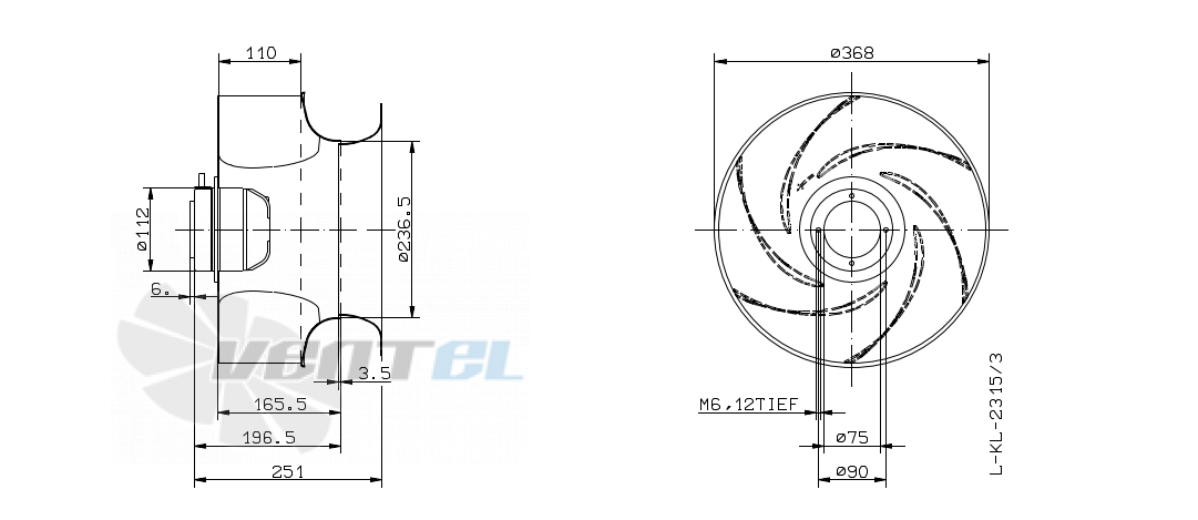 Ziehl-abegg RH35G-4EK.2F.1R - описание, технические характеристики, графики