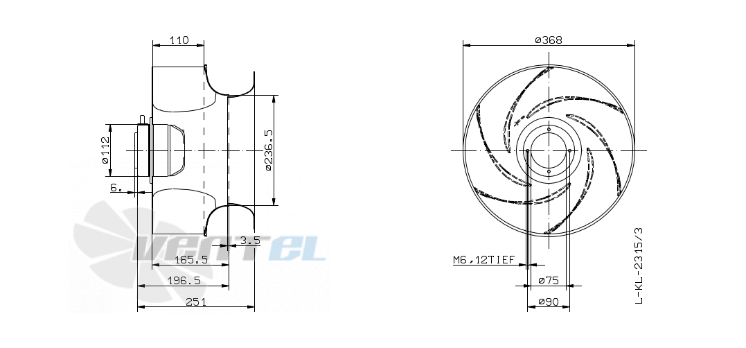 Ziehl-abegg RH35G-6DK.2A.1R - описание, технические характеристики, графики