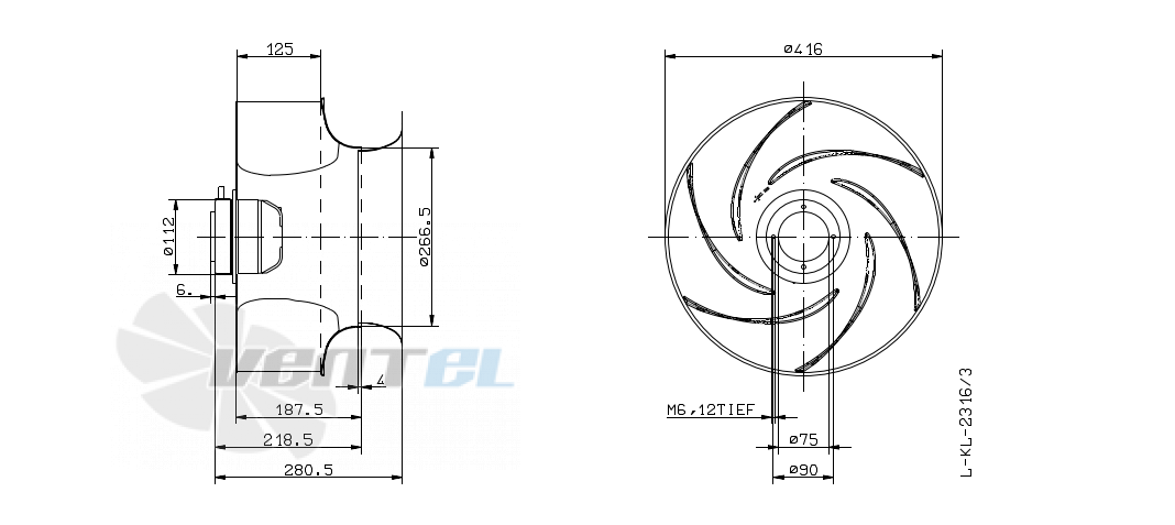 Ziehl-abegg RH40G-4DK.2F.1R - описание, технические характеристики, графики