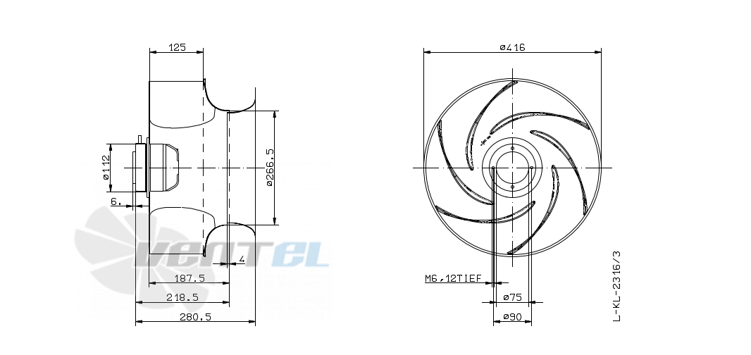 Ziehl-abegg RH40G-6DK.2C.1R - описание, технические характеристики, графики