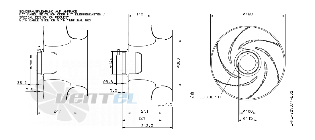 Ziehl-abegg RH45G-4EK.4I.1R - описание, технические характеристики, графики