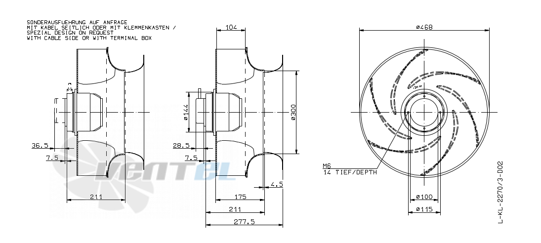 Ziehl-abegg RH45G-6EK.4F.2R - описание, технические характеристики, графики