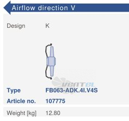 Ziehl-abegg FB063-ADK.4I.V4S - описание, технические характеристики, графики