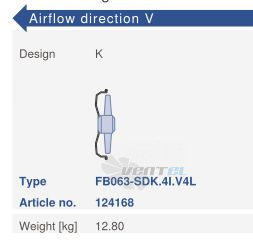 Ziehl-abegg FB063-SDK.4I.V4L - описание, технические характеристики, графики