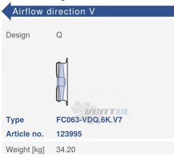 Ziehl-abegg FC063-VDQ.6K.V7 - описание, технические характеристики, графики