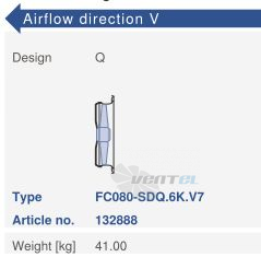 Ziehl-abegg FC080-SDQ.6K.V7 - описание, технические характеристики, графики