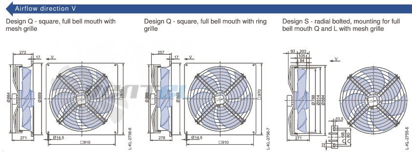 Ziehl-abegg FN080-SDI.6N.V7 - описание, технические характеристики, графики