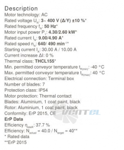 Ziehl-abegg FC125-ADF.8S.A7 - описание, технические характеристики, графики