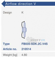 Ziehl-abegg FB035-SDK.2C.V4S - описание, технические характеристики, графики