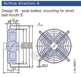 Ziehl-abegg FB035-VDW.2C.A4P - описание, технические характеристики, графики