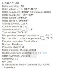 Ziehl-abegg FB040-6EK.2C.V4P - описание, технические характеристики, графики