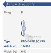 Ziehl-abegg FB040-6EK.2C.V4S - описание, технические характеристики, графики