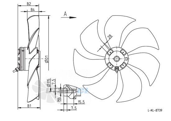 Ziehl-abegg FH035-GDA.4A.A7 - описание, технические характеристики, графики