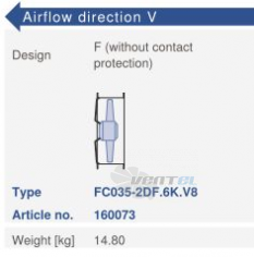 Ziehl-abegg FC035-2DF.6K.V8 - описание, технические характеристики, графики