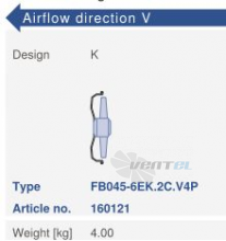 Ziehl-abegg FB045-6EK.2C.V4P - описание, технические характеристики, графики