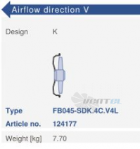 Ziehl-abegg FB045-SDK.4C.V4L - описание, технические характеристики, графики