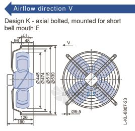 Ziehl-abegg FB045-SDK.4C.V4L - описание, технические характеристики, графики