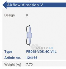 Ziehl-abegg FB045-VDK.4C.V4L - описание, технические характеристики, графики