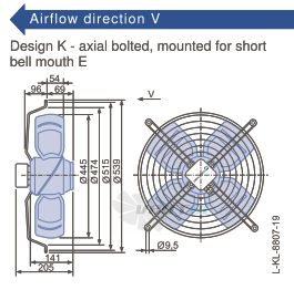 Ziehl-abegg FB045-VDK.4F.V4S - описание, технические характеристики, графики