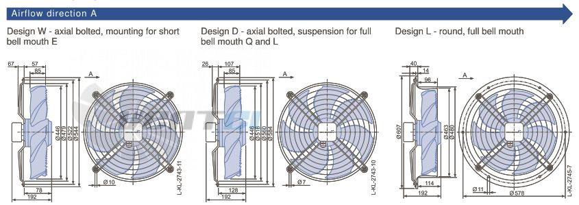 Ziehl-abegg FN045-SDW.2C.A7P3 - описание, технические характеристики, графики