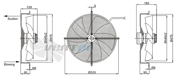 Sanmu YWF-K-4D450-Z05 - описание, технические характеристики, графики